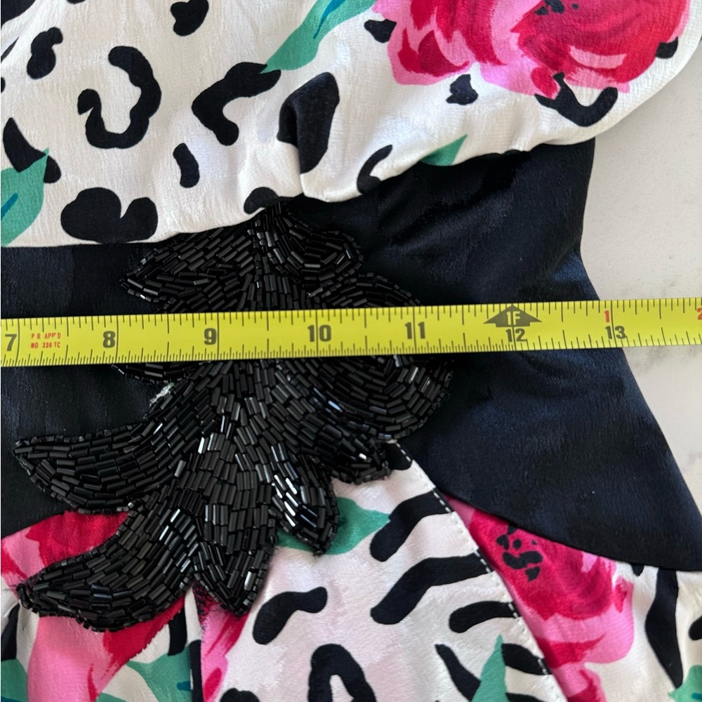 Vintage A.J. BARI Floral and Animal Print Dress - Picture 9 of 15